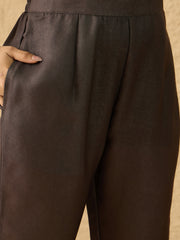 Linen Embroidered Tunic with Trousers