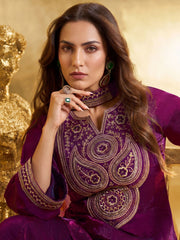 Women Paisley Yoke Design Regular Kurti with Palazzos & Dupatta
