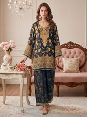 Bohemian Silk Printed Tunic with Trousers