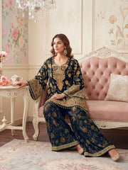 Bohemian Silk Printed Tunic with Trousers
