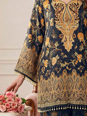 Bohemian Silk Printed Tunic with Trousers