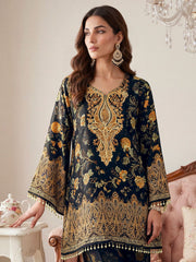 Bohemian Silk Printed Tunic with Trousers