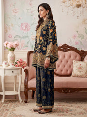 Bohemian Silk Printed Tunic with Trousers