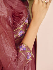 Red Embroiders Kurta