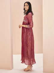 Red Embroiders Kurta