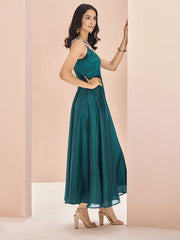 Women Embroidered Thread Work Ethnic Dress