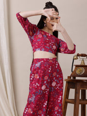 Girls Printed Top with Palazzos