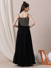 Girls Embroidered Sequinned Ready to Wear Lehenga