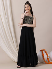 Girls Embroidered Sequinned Ready to Wear Lehenga