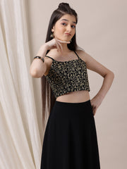 Girls Embroidered Sequinned Ready to Wear Lehenga