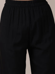 Girls Floral Printed Angrakha Kurta with Trousers