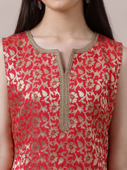 Girls Floral Regular Kurta with Sharara & With Dupatta