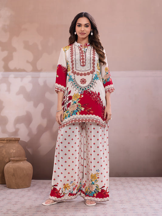 Printed Tunic With Trousers Co-Ords