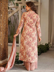 Peach Causul Wear Cottan Kurta Set