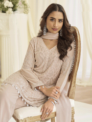 Mauve Eid Style & Festive Wear Pant Style Salwar Suit
