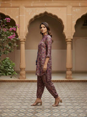 Bohemian Chanderi Printed Tunic with Trousers