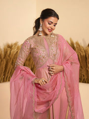 Women Embroidered Thread Work Anarkali Kurta