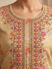 Yellow Embroidered Salwar Suit