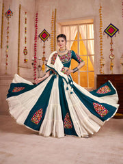 Multi Color Cotton Chaniya Choli for Navratri Dandiya Raas