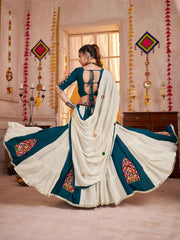 Multi Color Cotton Chaniya Choli for Navratri Dandiya Raas