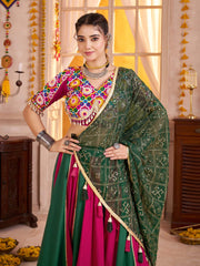 Festive Multi Color Cotton Chaniya Choli for Navratri