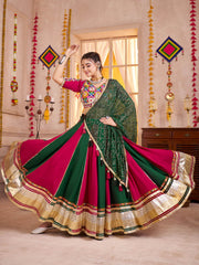 Festive Multi Color Cotton Chaniya Choli for Navratri