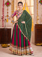 Festive Multi Color Cotton Chaniya Choli for Navratri