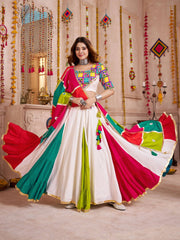 Premium Multi Color Embroidered Chaniya Choli Set for Navratri