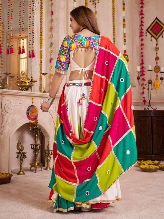 Premium Multi Color Embroidered Chaniya Choli Set for Navratri