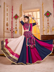 Multi Color Viscose Cotton Navratri Chaniya Choli