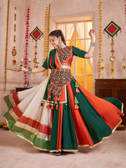 Gorgeous Multi Color Navratri Special Ghagra Choli