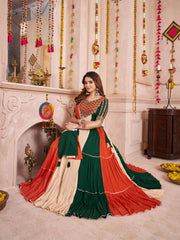 Multi Color Viscose Cotton Traditional Navratri Chaniya Choli