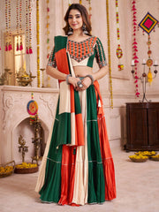 Multi Color Viscose Cotton Traditional Navratri Chaniya Choli