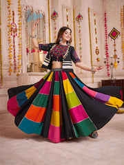 Jacket Style Designer Multi Color Chaniya Choli for Navratri