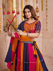 Stylish Multi Color Cotton Chaniya Choli for Navratri