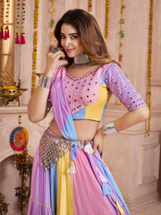 Gorgeous Multi Color Cotton Chaniya Choli Navratri Look