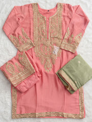 Pink Real Chinnon Pant Style Dress