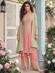 Pink Real Chinnon Pant Style Dress