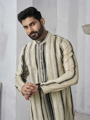 Striped Pure Cotton Straight Kurta