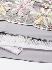 Mauve Pure Georgette Sequins with heavy Zarkan embroidery Semi-Stitched Lehenga choli & Dupatta