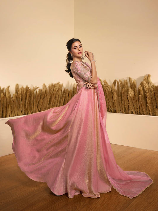 Women Embroidered Thread Work Anarkali Kurta