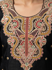Black Real Chinnon Palazzo Style Dress