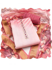 Pink Cotton Material Festive Pant Style Dress