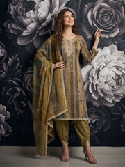 Green Pure Cotton Lilan Tulip Kurta Set