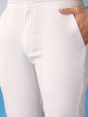 Men Regular Thread Work Kurta with Trousers