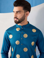 Men Ethnic Motifs Embroidered Regular Kurta with Trousers