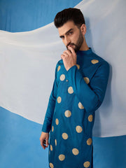 Men Ethnic Motifs Embroidered Regular Kurta with Trousers