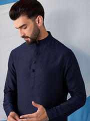 Men Regular Thread Work Kurta with Trousers