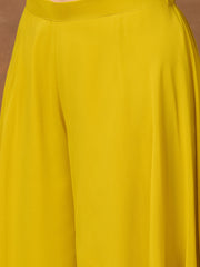 Embellished V-Neck Top With Palazzos Co-Ords