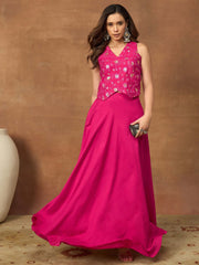 Bling & Sparkly Embroidered Top with Skirt